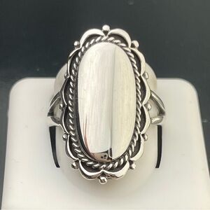Silver size 8,9 option signet ring